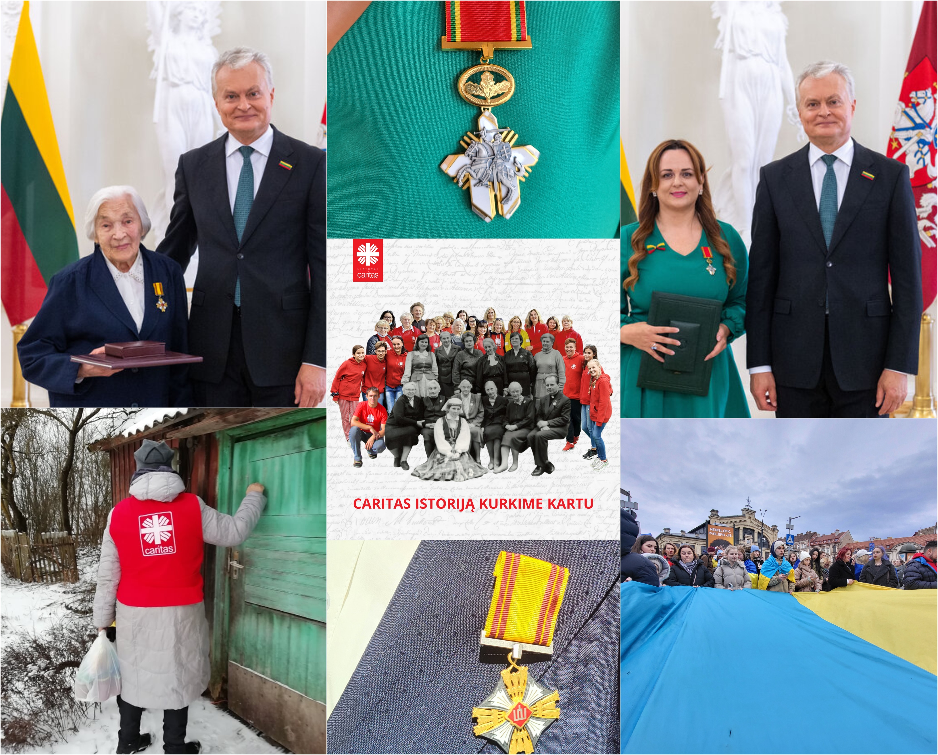Už nuopelnus Lietuvai Carito vadovėms įteikti garbingi valstybiniai apdovanojimai